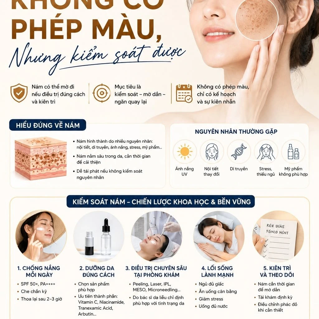 Giữ kết quả sau liệu trình nám